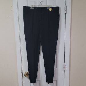 Liz Claiborne Black Straight Leg Pants, Ankle Pants, Emma Size 12